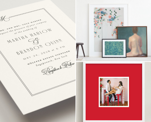 Minted cover photo collage