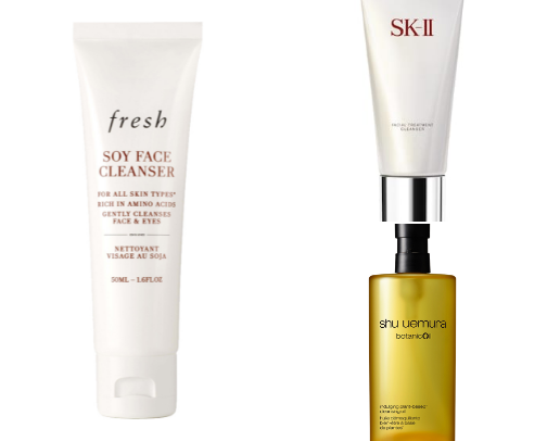The Glass Skin Guide: Products for a Dewy, Clear, and Translucent Complexion cover photo collage