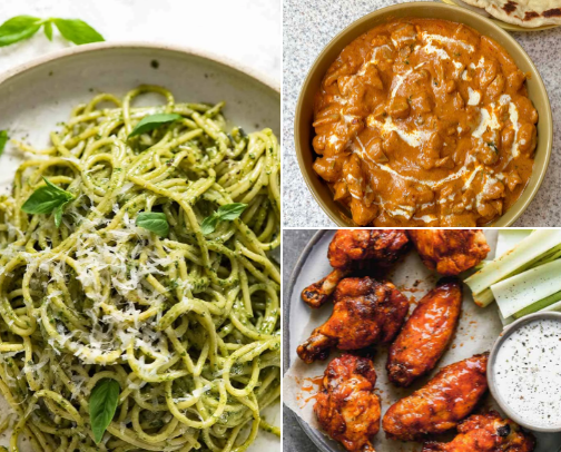 My favourite foods cover photo collage