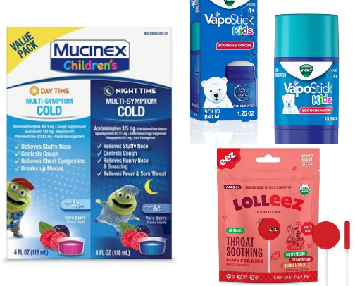 Best products to fight the flu or cold (kid edition) cover photo collage