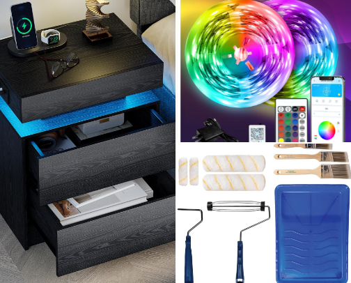 Turning a bedroom into my office: cover photo collage