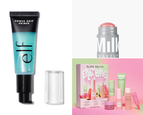 makeup/skincare cover photo collage