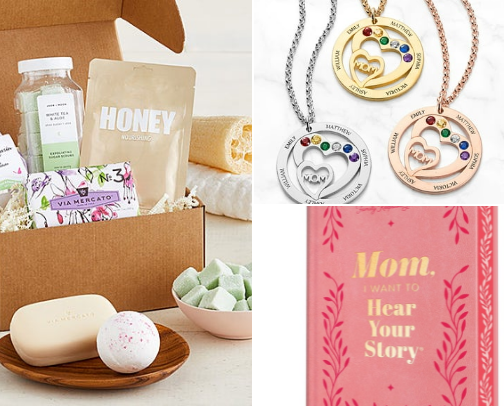 Mothers/Grandmother/Adoptive Mother (etc.) Day Gift Ideas cover photo collage