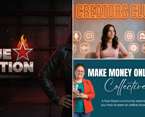Top Online Learning Communities for Creators Who Want to Earn Online cover photo collage