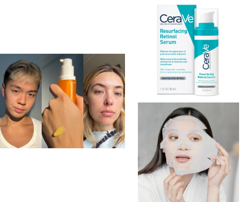 Skin care cover photo collage