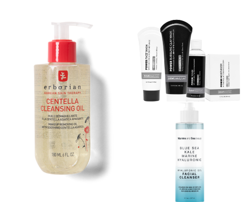 Advanced skincare...nighttime cover photo collage