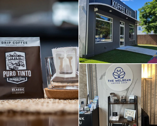 Best coffee spots in Hollywood, FL cover photo collage