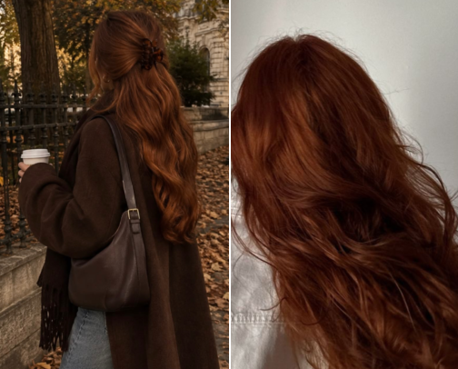 *unnatural* red head must haves 🍁👩‍🦰 cover photo collage