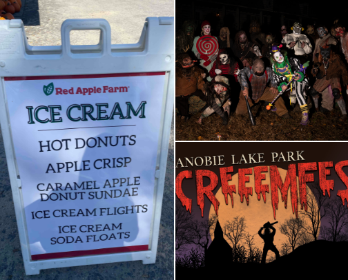 Places to go fall season cover photo collage