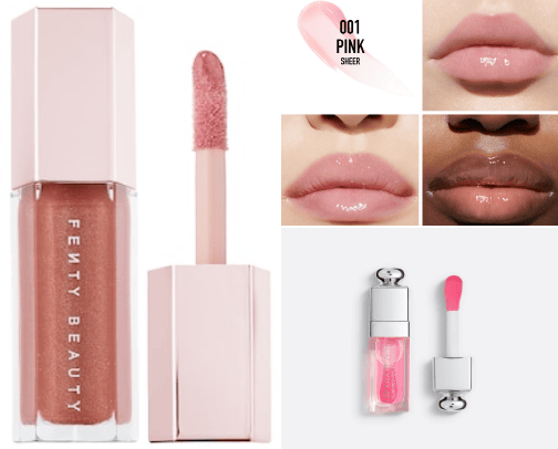 Lipgloss and lip oils💄 cover photo collage
