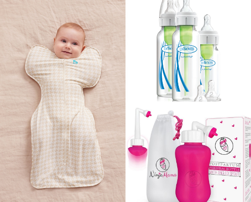 Newborn and postpartum must haves cover photo collage