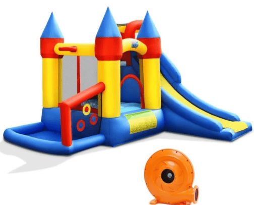 Summer fun inflatables cover photo collage