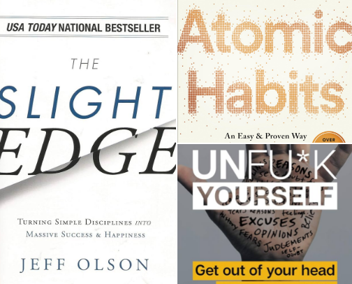 Personal Growth/Habits Books cover photo collage