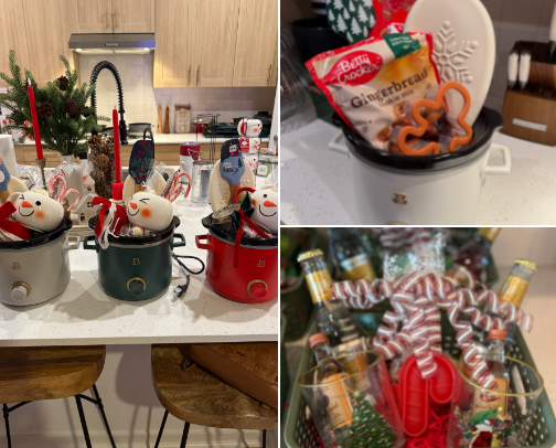 Holiday Burr Basket cover photo collage