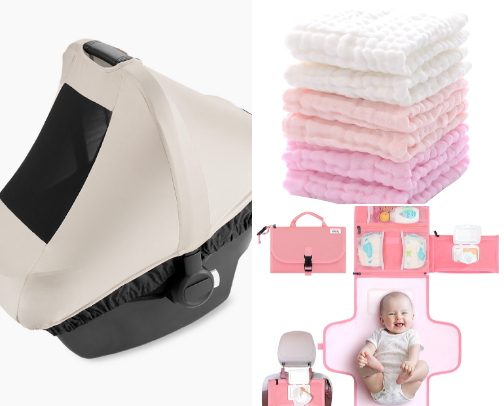 Baby registry essentials cover photo collage
