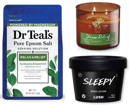 The perfect relaxing self care night kit cover photo collage
