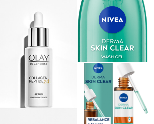 skin care cover photo collage