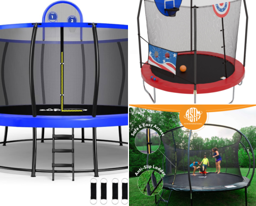Trampolines & Backyard Bounce: 18 Bestsellers for Big Air 🤸 cover photo collage