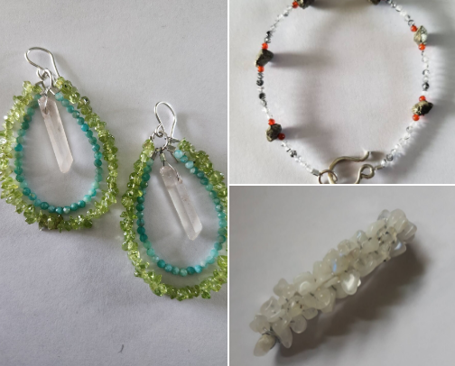 Handcrafted Beaded with Gemstones!💎 cover photo collage