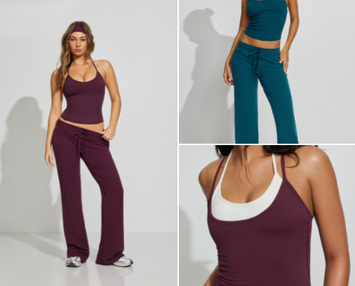 Garage activewear cover photo collage