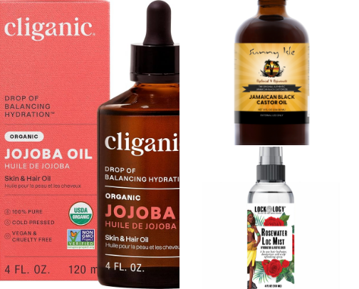 Natural products that made my locs grow and look cleaner cover photo collage