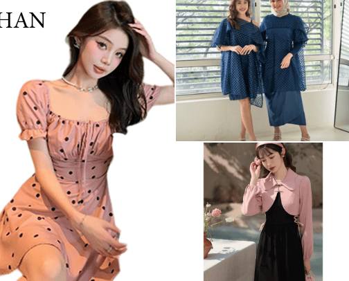 Corset-Style Satin Mini Dress cover photo collage