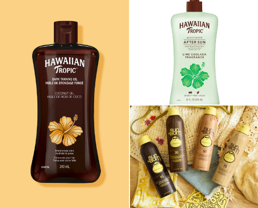Tanning Faves 🥥 cover photo collage