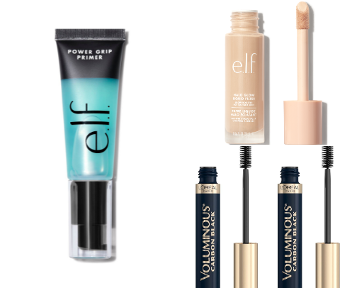 fast and easy mom-on-the-go makeup products cover photo collage