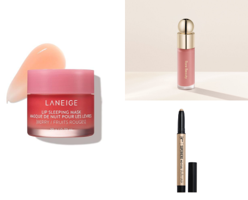 Makeup/ Beauty products for moms on the go! cover photo collage