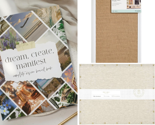 2026 Vision Board Supplies cover photo collage