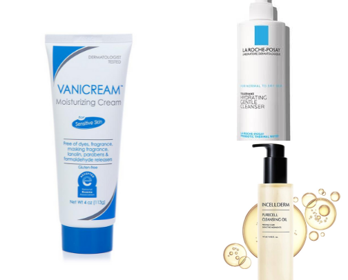 Skin care products as a 36 year old mom of 4 cover photo collage