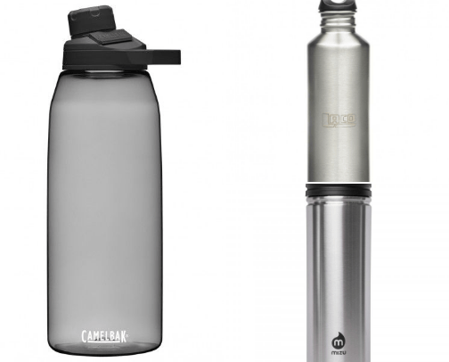 Water bottles cover photo collage