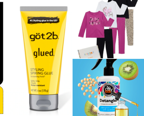 Kids clothing, hair products, ect cover photo collage