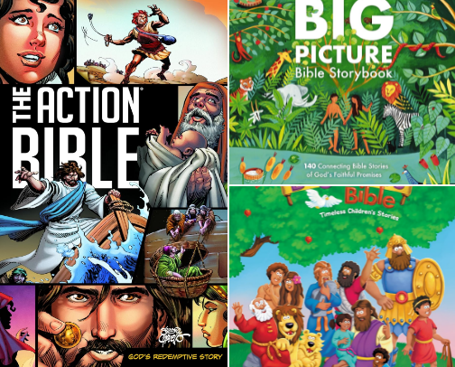 Recommended Bibles cover photo collage