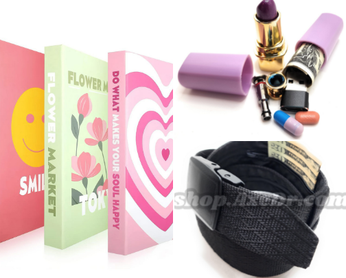 Secret, Inconspicuous, Undetectable Hiding Places for Storing Valuables, Jewelery, Cash, or Anything You Need to Stash! cover photo collage