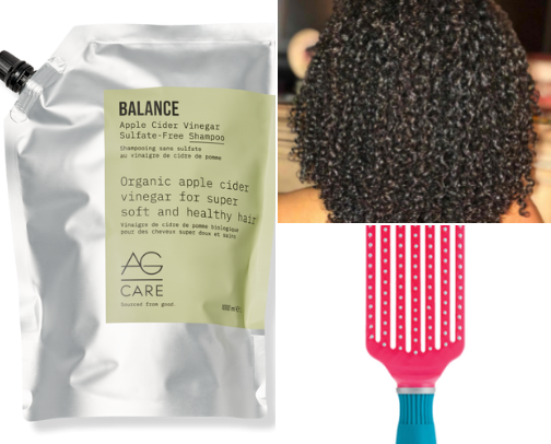 Curly Girl in a Curly World ➰ cover photo collage