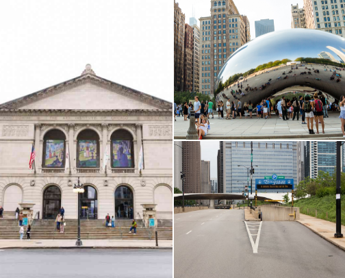 How to spend your first day ever at Chicago cover photo collage