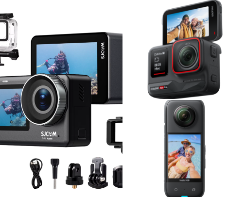 Gen Z's most popular camera, for content creators, photographers, waterproof and shockproof camera. cover photo collage