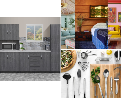 Home essentials cover photo collage