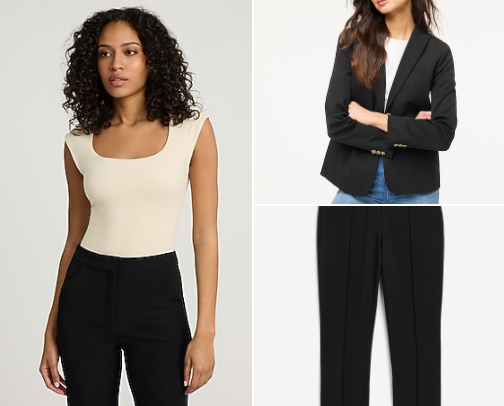 starter corporate girl wardrobe 💼 cover photo collage