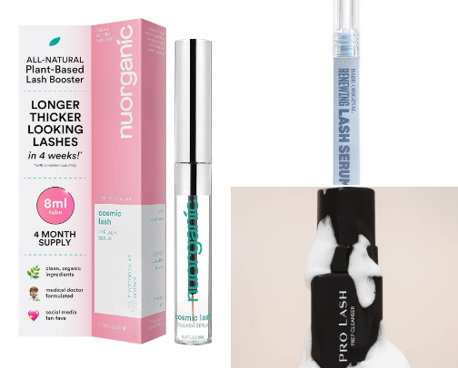 lash extension must haves🤍 cover photo collage