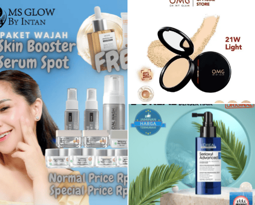 SKINCARE PERAWATAN WAJAH YANG BIASA SAYA PAKAI cover photo collage