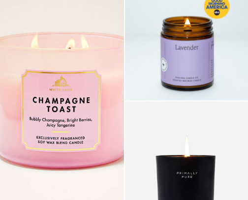 Candles and favourite scents cover photo collage