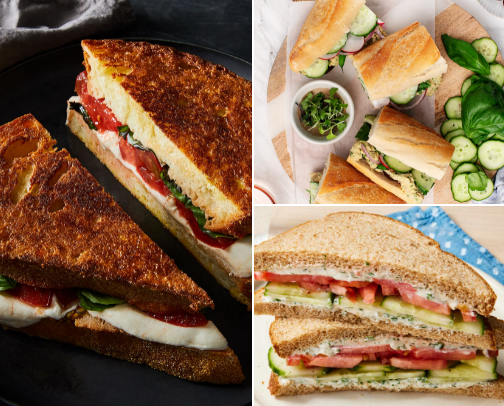 Veggie Sandwiches You Can Make in 10 Minutes or Less 🥗🥪 cover photo collage