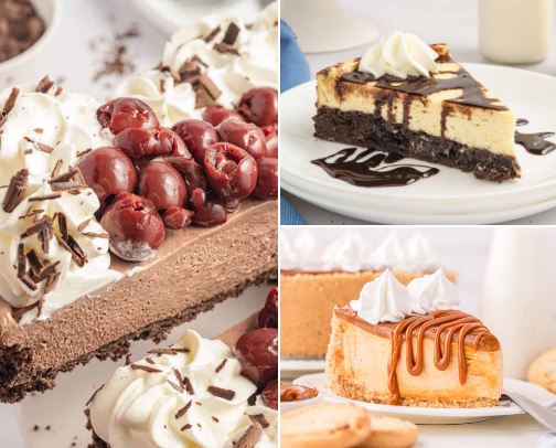 Delicious Cheesecake Recipes cover photo collage