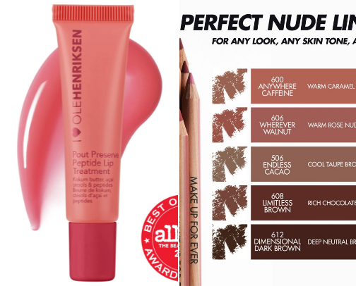 my favorite current lip combo 💋 cover photo collage