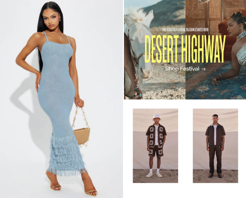 Fashion Nova cover photo collage