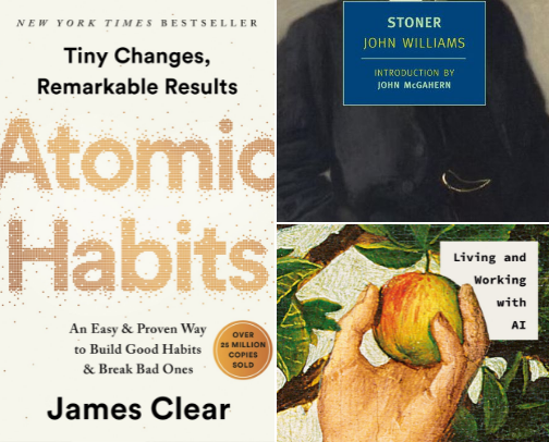 Books That Actually Changed Something: Ideas I Kept, Used & Still Think About cover photo collage