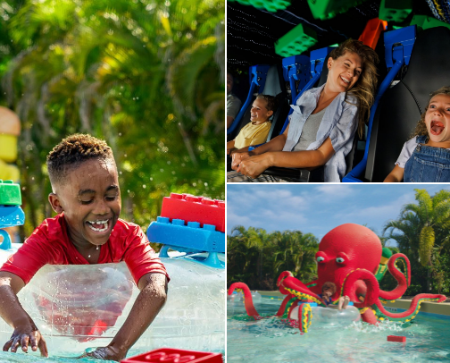 LEGOLAND Florida Tips, Tricks & Hacks: A Local's Guide to Doing the Winter Haven Park Right cover photo collage