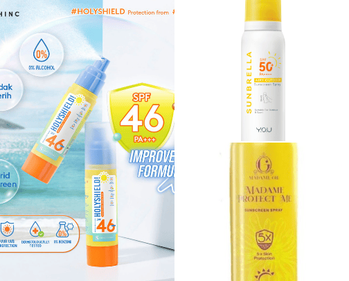 Rekomendasi Sunscreen cover photo collage